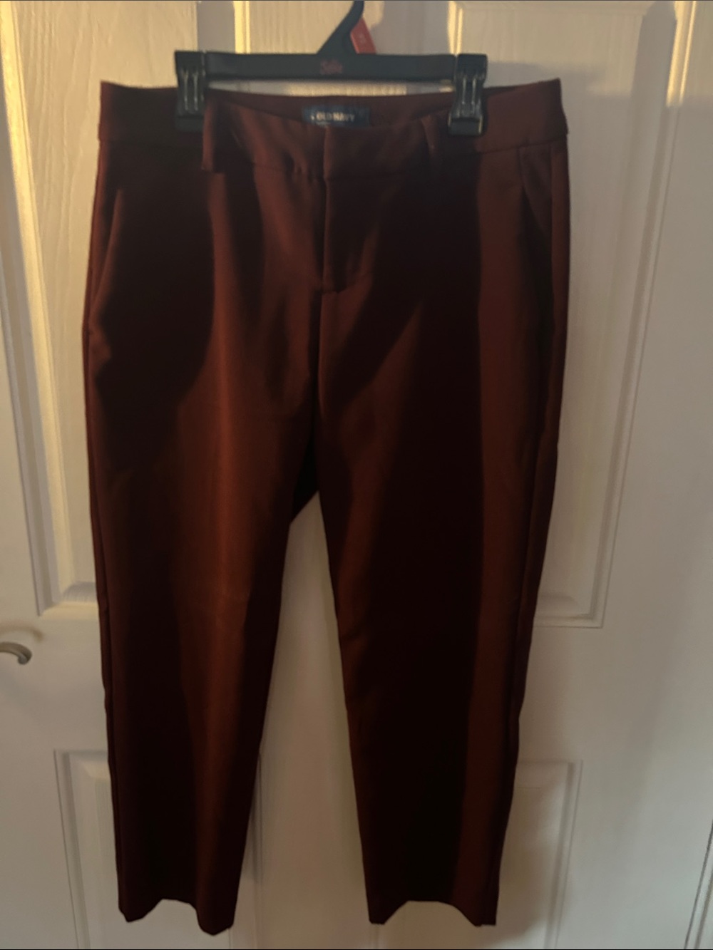 Old Navy Women’s Dress Pants Harper mid-rise Ankle burgundy 2 Reguler